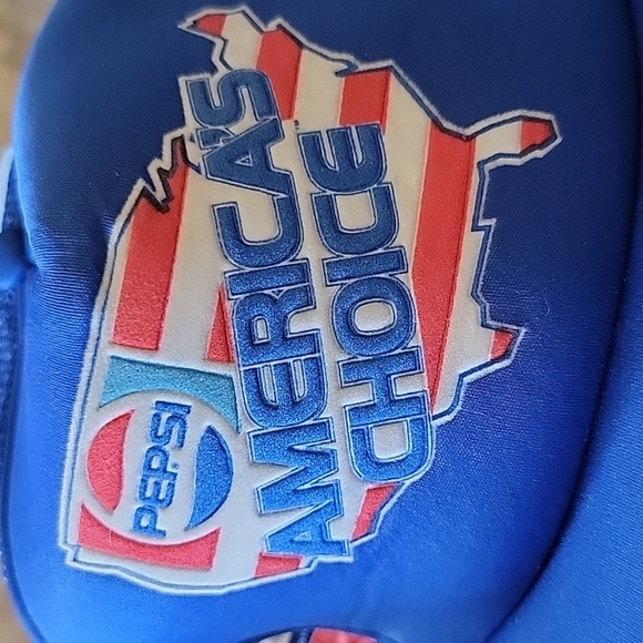 Vintage Pepsi Cola Three 3 Stripe Blue Snapback Mesh Trucker  Pepsi Americas Choice 3 Stripe Tri Bar Snapback Trucker Hat